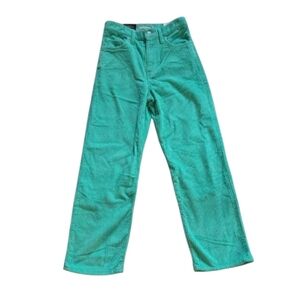 Levi's Ribcage‎ Straight Ankle Seafoam Green Corduroy Pants
